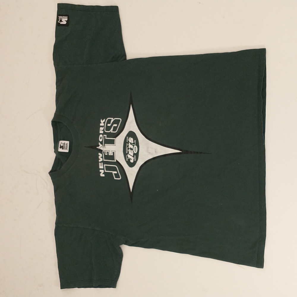 Vintage Jets T Shirt by Starter Made in USA Dark Green Tee New York Football